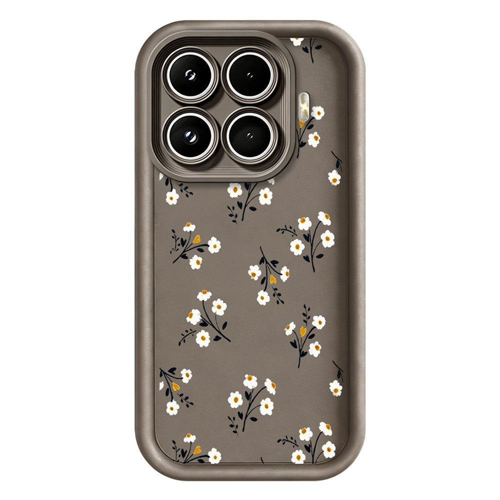 For Xiaomi 17T TPU Case Floral Pattern Rubberized Phone Back Cover