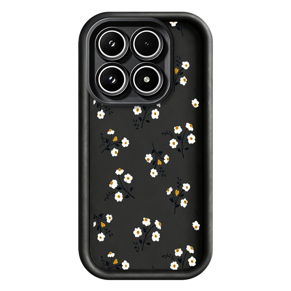 For Xiaomi 17 TPU Case Floral Pattern Rubberized Phone Back Cover