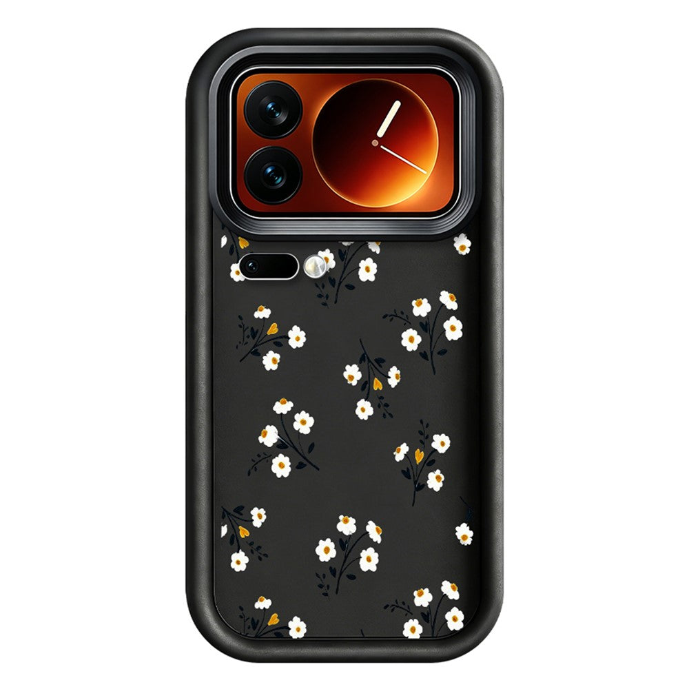 Xiaomi 17 Pro TPU-skal blommönster gummibelagt mobilbaksida
