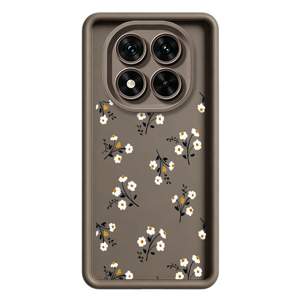 For Xiaomi Redmi Note 15 Pro 5G (Global) TPU Case Floral Pattern Rubberized Phone Back Cover
