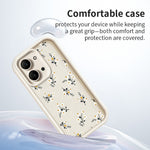 For Xiaomi Redmi 15C 4G (Global) (171mm)  /  Poco C85 4G (171mm) TPU Case Floral Pattern Rubberized Phone Back Cover