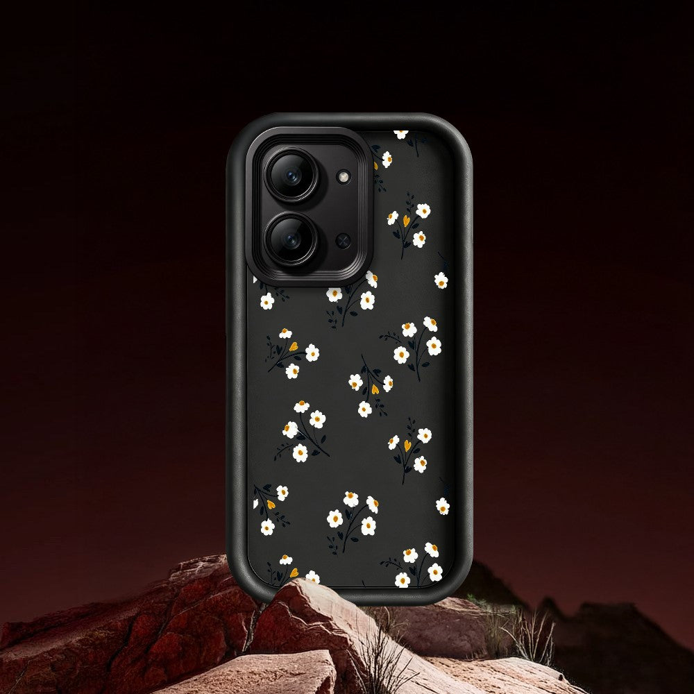 For Xiaomi Redmi 15C 4G (Global) (171mm)  /  Poco C85 4G (171mm) TPU Case Floral Pattern Rubberized Phone Back Cover