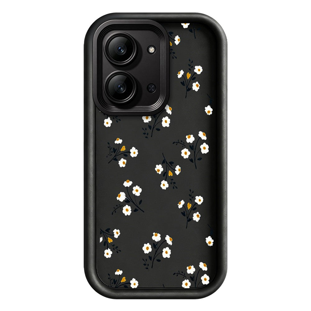 Xiaomi Redmi 15C 4G (Global) (171mm) / Poco C85 4G (171mm) TPU-skal blommönster gummibelagt bakstycke
