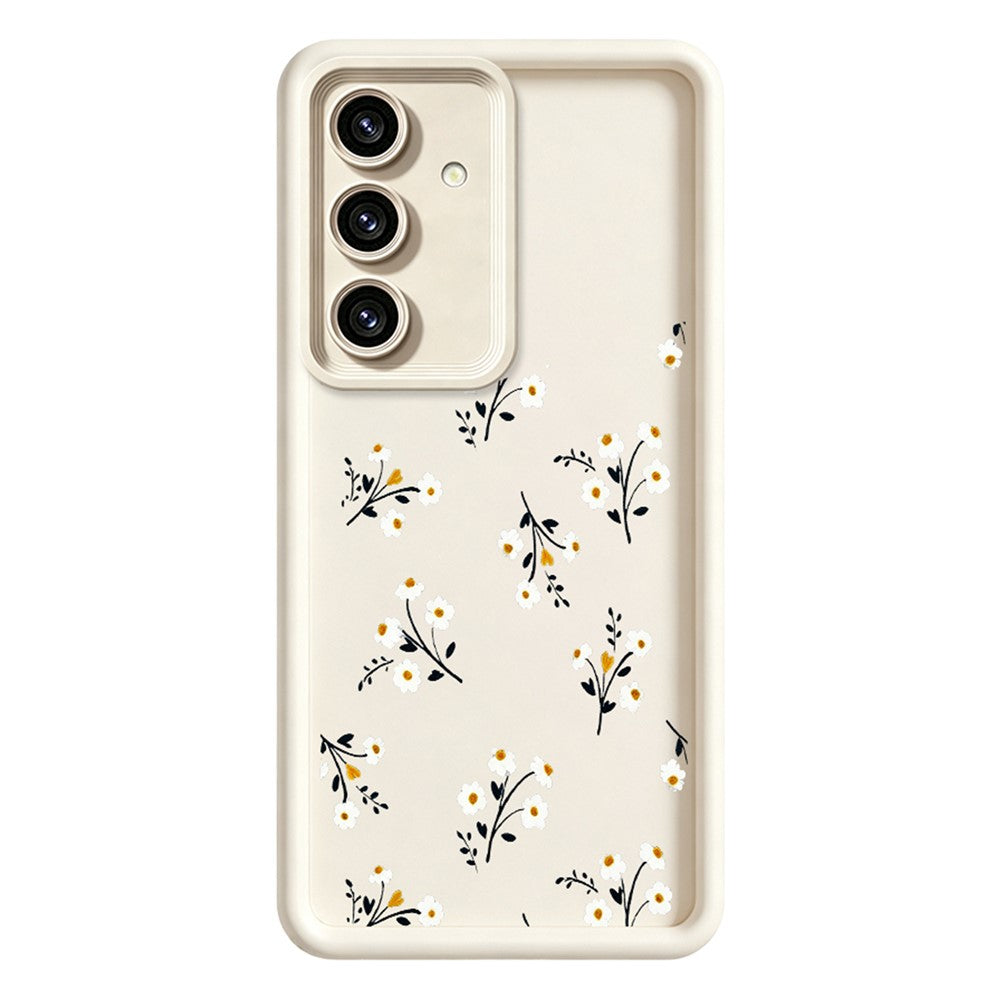 Samsung Galaxy S26+ TPU-skal Blommönster Gummerat Baksida mobilskydd