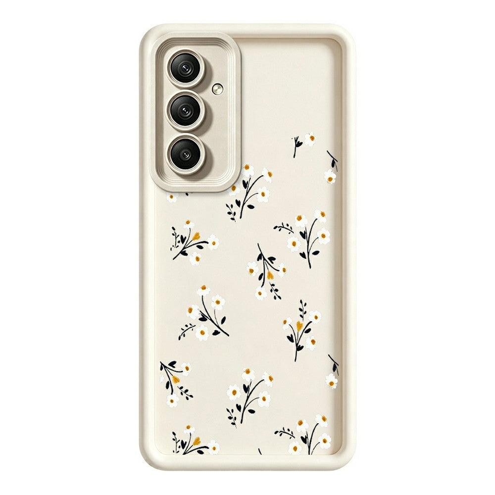Samsung Galaxy A56 5G TPU-skal Blommönster Gummerat mobilbaksida