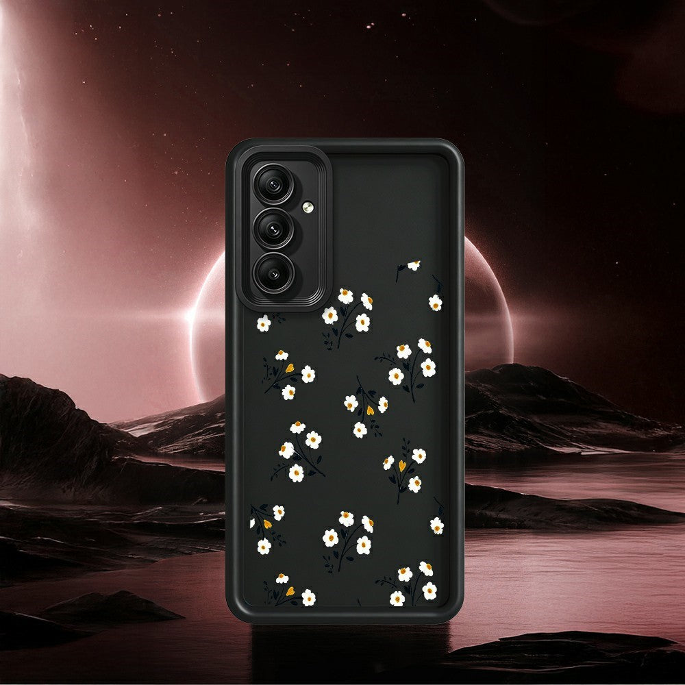 Samsung Galaxy A56 5G TPU-skal Blommönster Gummerat mobilbaksida