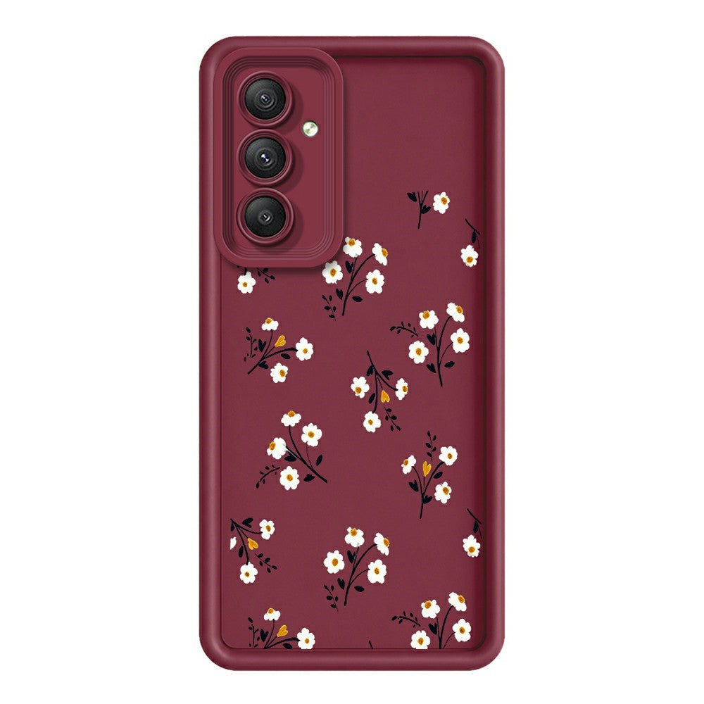 Samsung Galaxy A56 5G TPU-skal Blommönster Gummerat mobilbaksida