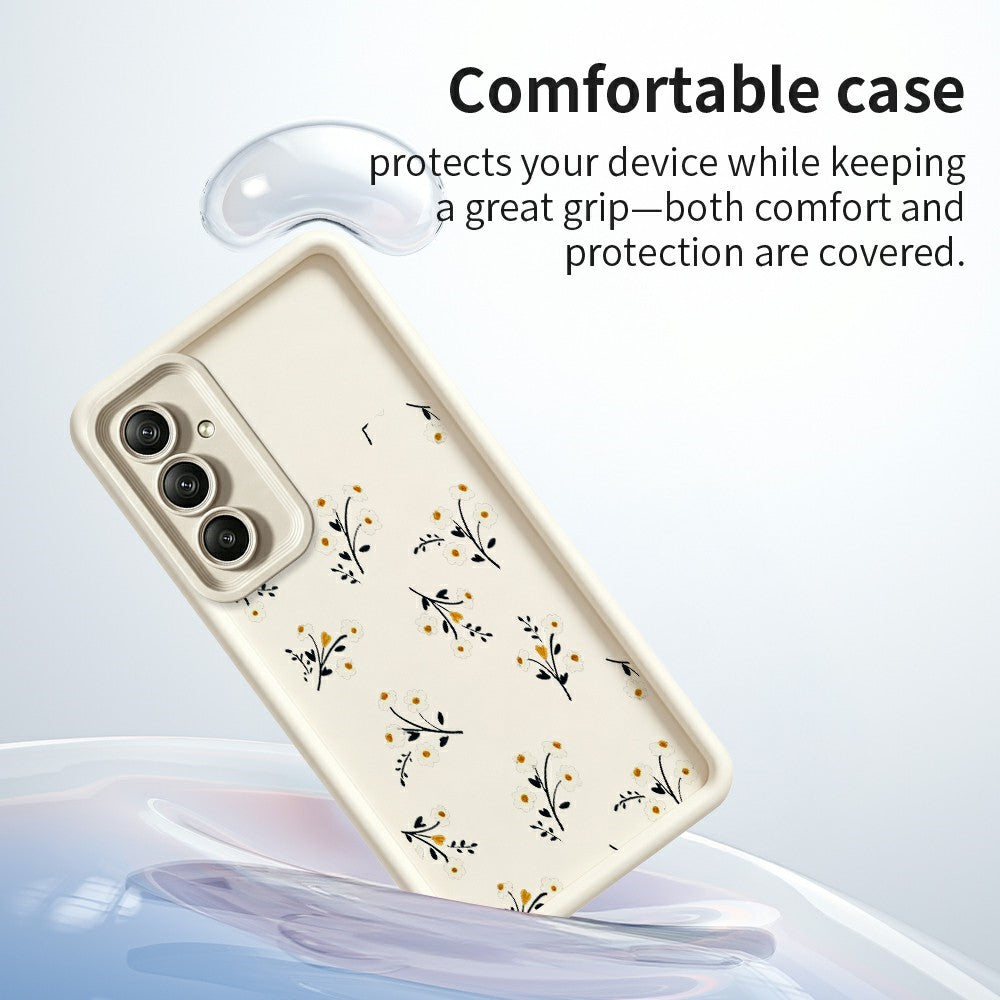 Samsung Galaxy A37 5G TPU-skal Blommönster Gummerat mobilbaksida