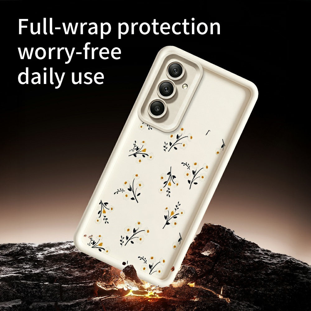 Samsung Galaxy A37 5G TPU-skal Blommönster Gummerat mobilbaksida