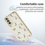 TPU-skal för Samsung Galaxy A18 5G / A18 4G / A17 5G / A17 4G blommönster gummibelagt bakstycke
