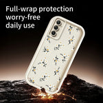 TPU-skal för Samsung Galaxy A18 5G / A18 4G / A17 5G / A17 4G blommönster gummibelagt bakstycke