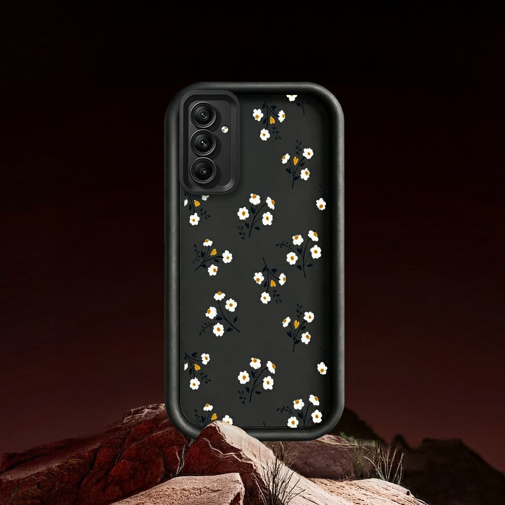 TPU-skal för Samsung Galaxy A18 5G / A18 4G / A17 5G / A17 4G blommönster gummibelagt bakstycke
