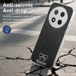 DREAM IS POSSIBLE FASHION STUDIO Bow Magnetic Case YSK-01 Phone Case for Honor X60 Pro 5G  /  X9c 5G  /  Magic7 Lite 5G Woven Texture N52 Magnet Dual-Layer Shockproof Raised Lips Cover