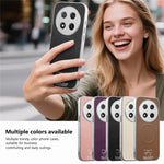 DREAM IS POSSIBLE FASHION STUDIO Bow Magnetic Case YSK-01 Phone Case for Honor X60 Pro 5G  /  X9c 5G  /  Magic7 Lite 5G Woven Texture N52 Magnet Dual-Layer Shockproof Raised Lips Cover