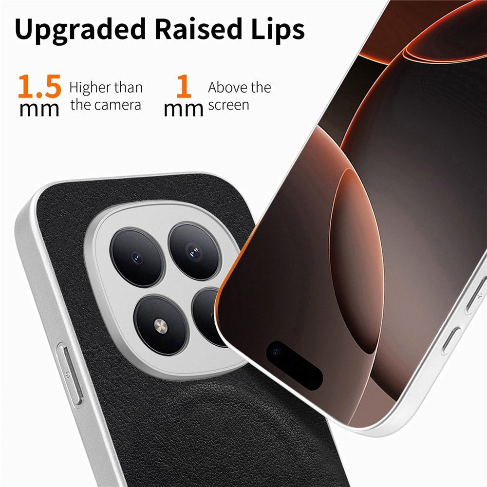 For Xiaomi Redmi Note 15 5G (Global) / Poco M8 5G Magnetic Case Bow Pattern PU Leather + TPU + PC Shockproof Phone Cover