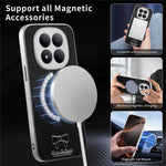 For Xiaomi Redmi Note 15 5G (Global) / Poco M8 5G Magnetic Case Bow Pattern PU Leather + TPU + PC Shockproof Phone Cover