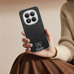 For Xiaomi Redmi Note 15 5G (Global) / Poco M8 5G Magnetic Case Bow Pattern PU Leather + TPU + PC Shockproof Phone Cover