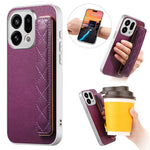 For Oppo Find X9 5G Case PU Leather Coated PC + TPU Protective Phone Cover with Quilted Wrist Strap