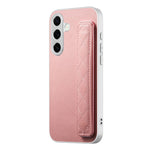 Samsung Galaxy A36 5G-skal i PU-läder med PC + TPU-skydd och vadderat handledsrem