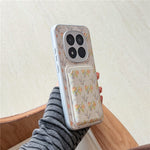 For Xiaomi Redmi Note 15 5G (Global) / Poco M8 5G Magnetic Case with Detachable Card Holder Floral Pattern Anti-Drop Phone Cover