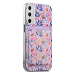 Magnetiskt skal för Samsung Galaxy A37 5G med avtagbar korthållare, blommönster, fallskyddande mobilskal
