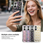 Xiaomi Redmi Turbo 4 Pro 5G / Poco F7 5G Magnetiskt Skal med Avtagbar Korthållare Blommönster Anti-Fall Mobilskal