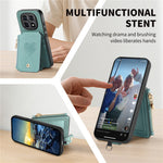 For Xiaomi Redmi Note 15 5G (Global) / Poco M8 5G Case Card Holder Zipper Pocket Heart Pattern Leather Phone Back Cover with Crossbody Strap
