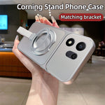 Til Honor 600 Smart 5G / X7e Plus 5G Magnetisk Etui Håndrem Ring Kickstand Metallisk Finish TPU Telefoncover