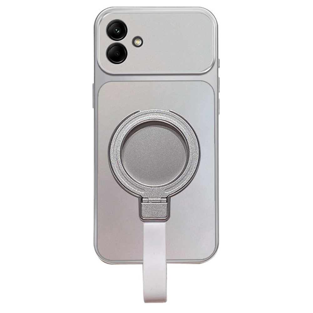 Magnetisk cover til Samsung Galaxy A08 4G / A08 5G / A07 4G / A07s 4G / A07 5G med håndledsremring, støtte, metallisk finish og TPU-mobilcover