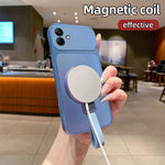 Magnetisk cover til Samsung Galaxy A08 4G / A08 5G / A07 4G / A07s 4G / A07 5G med håndledsremring, støtte, metallisk finish og TPU-mobilcover