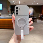 Magnetiskt skal för Samsung Galaxy S26 FE Handremsring Stöd Metallisk finish TPU Mobilskal