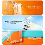 IMAK för Xiaomi Redmi Note 17 4G (Global) / Note 17 5G (Global) / Note 17 (Indien/Kina) 5G-skal TPU-mobilskydd Airbag Stötsäkert skydd