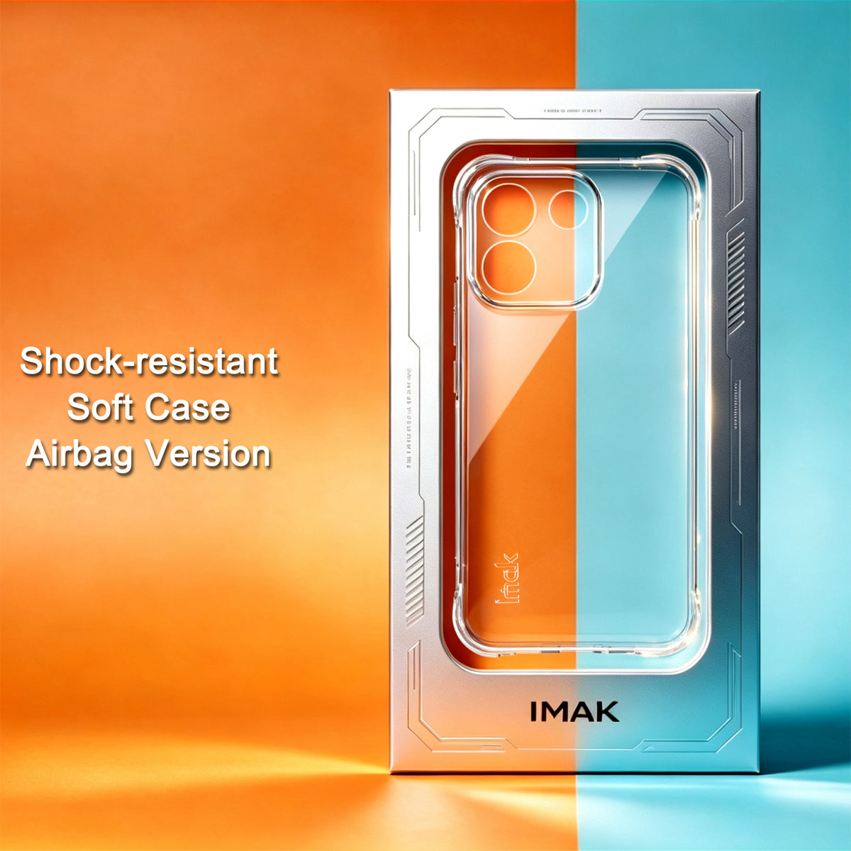 IMAK för Xiaomi Redmi Note 17 Pro Max 5G-skal TPU-mobilskydd Airbag Stötsäkert Skydd