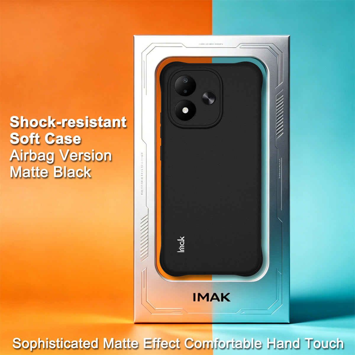 IMAK för Xiaomi Redmi Note 17 4G (Global) / Note 17 5G (Global) / Note 17 (Indien/Kina) 5G-skal TPU-mobilskydd Airbag Stötsäkert skydd