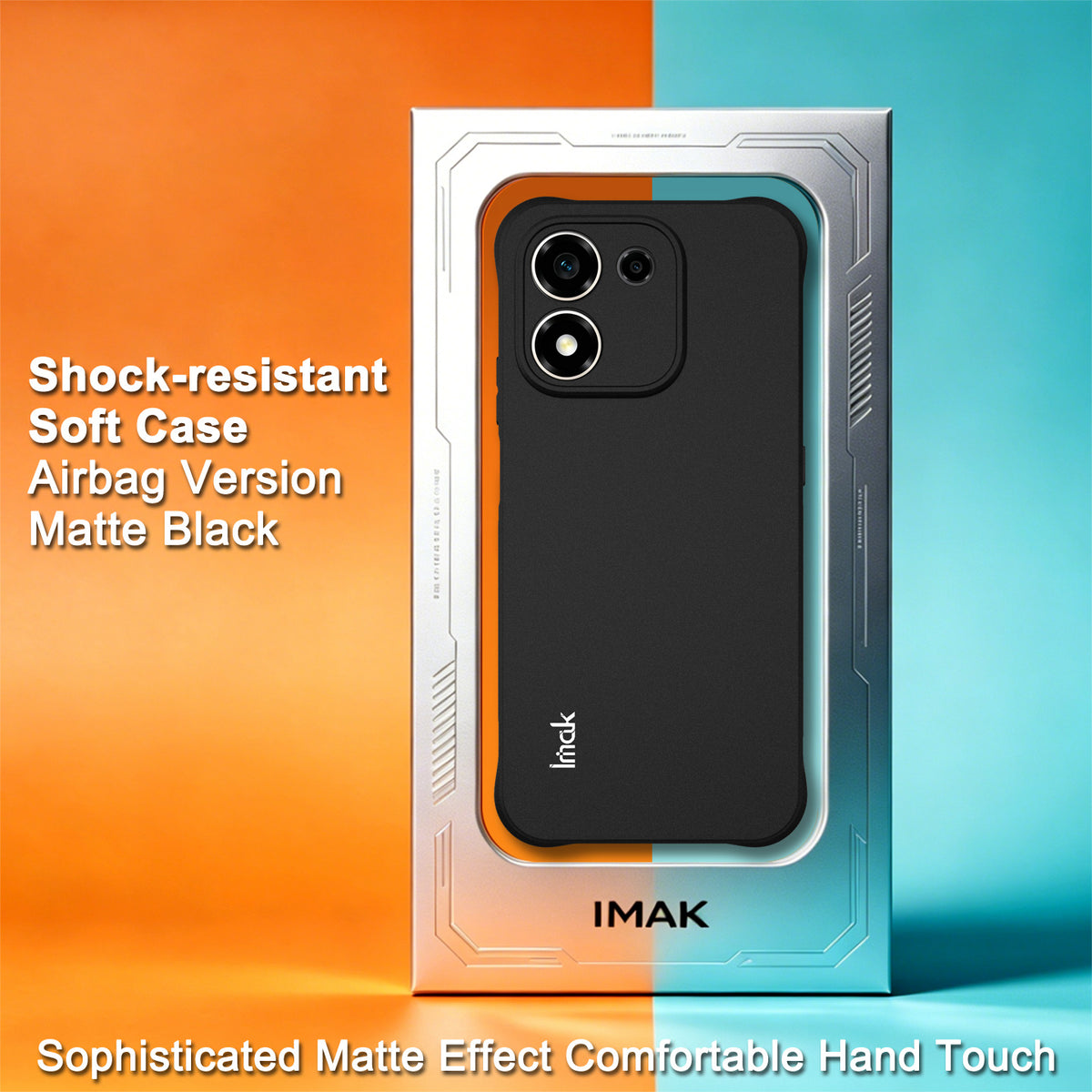 IMAK til Honor X7e Plus 4G / Honor X7e Plus 5G / Honor 600 Smart 5G Cover TPU Telefoncover Airbag Stødabsorberende Beskyttelse