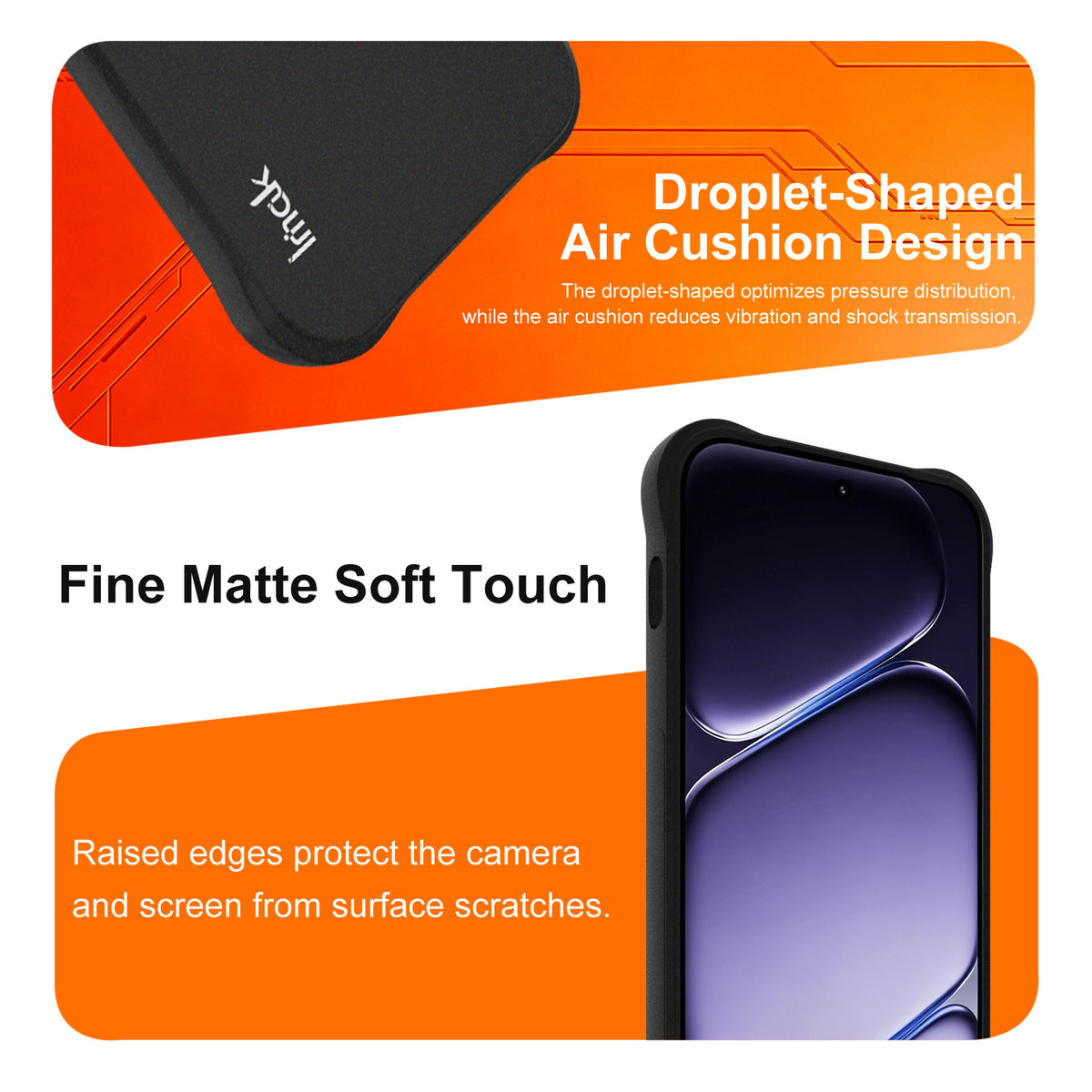 IMAK for OnePlus Nord 6 5G Case TPU Phone Cover Airbag Shockproof Protection