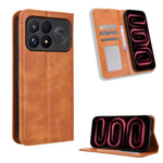 Xiaomi Redmi K100 Pro Max 5G (Kina) / Xiaomi Poco F9 Ultra 5G Läderfodral Plånboksfodral Retro Textur mobilskal