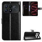 For Xiaomi Redmi K100 Pro Max 5G (China) / Xiaomi Poco F9 Ultra 5G PU Leather Case with Strap Crazy Horse Texture Phone Wallet Cover