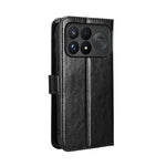 For Xiaomi Redmi K100 Pro Max 5G (China) / Xiaomi Poco F9 Ultra 5G PU Leather Case with Strap Crazy Horse Texture Phone Wallet Cover