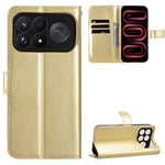 For Xiaomi Redmi K100 Pro Max 5G (China) / Xiaomi Poco F9 Ultra 5G PU Leather Case with Strap Crazy Horse Texture Phone Wallet Cover