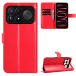 For Xiaomi Redmi K100 Pro Max 5G (China) / Xiaomi Poco F9 Ultra 5G PU Leather Case with Strap Crazy Horse Texture Phone Wallet Cover