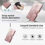 Wallet Case for Xiaomi Redmi Note 17 4G (Global) / Note 17 (India / China) 5G / Note 17 5G (Global) , Butterfly Pattern PU Leather Phone Cover with Tempered Glass Screen Protector