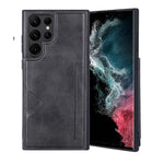 HANMAN Mika-serien för Samsung Galaxy S25 Ultra-skal med korthållare i PU-läder + TPU-bakstycke