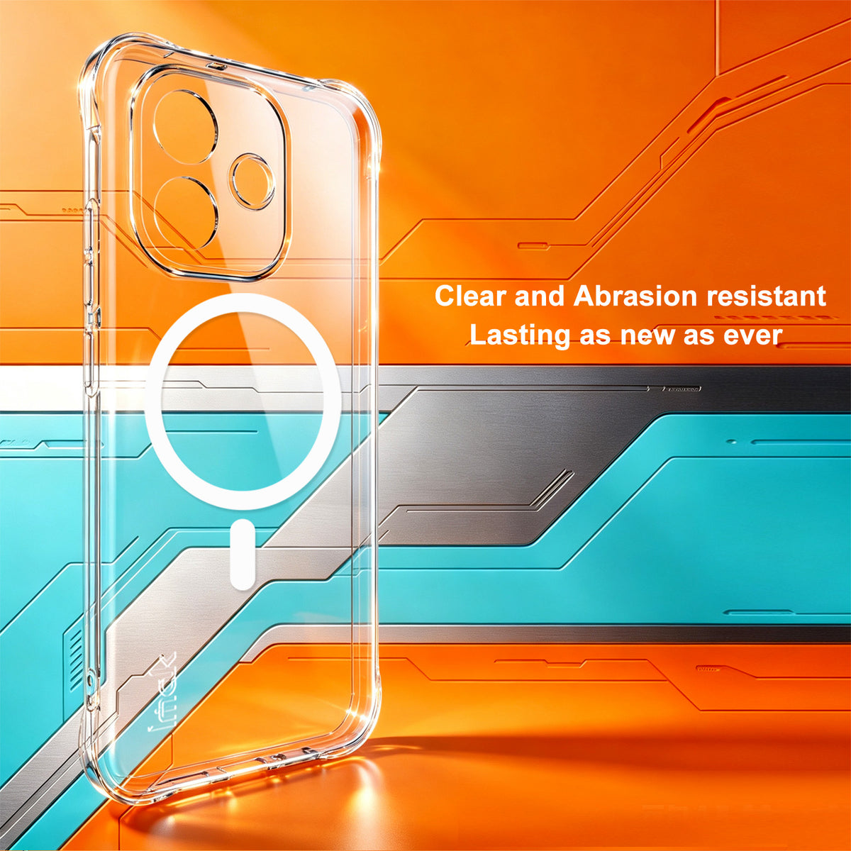 IMAK för Xiaomi Redmi Note 17 4G (Global) / Note 17 5G (Global) / Note 17 (Indien/Kina) 5G Magnetiskt Skal Airbag Stötsäkert Skydd TPU mobilskal