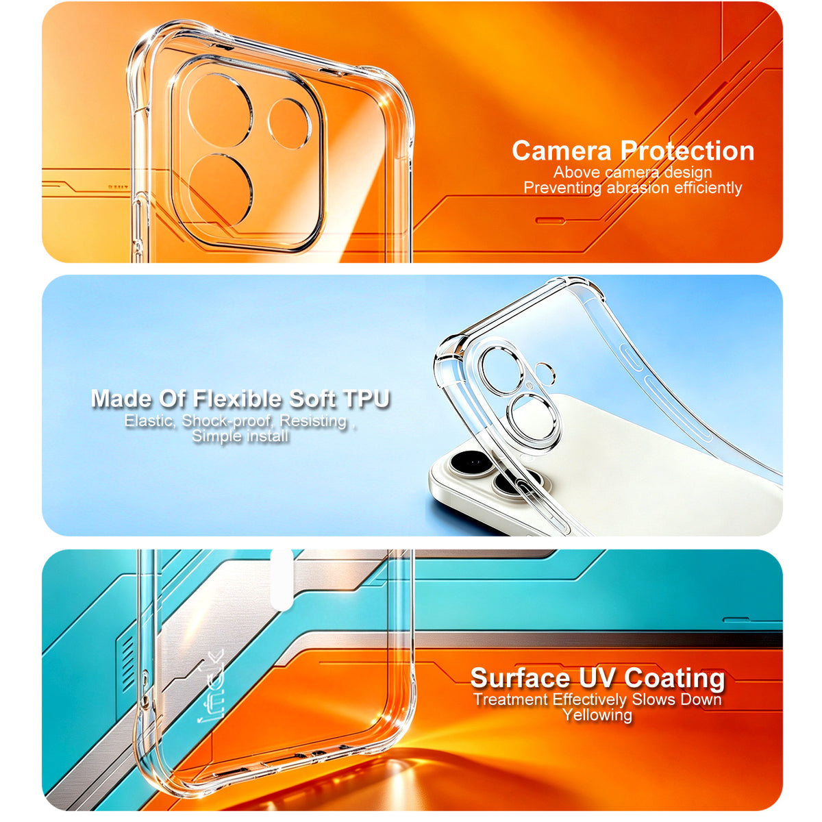 IMAK for Xiaomi Redmi Note 17 Pro Max 5G Magnetic Case Airbag Shockproof Protection TPU Phone Cover