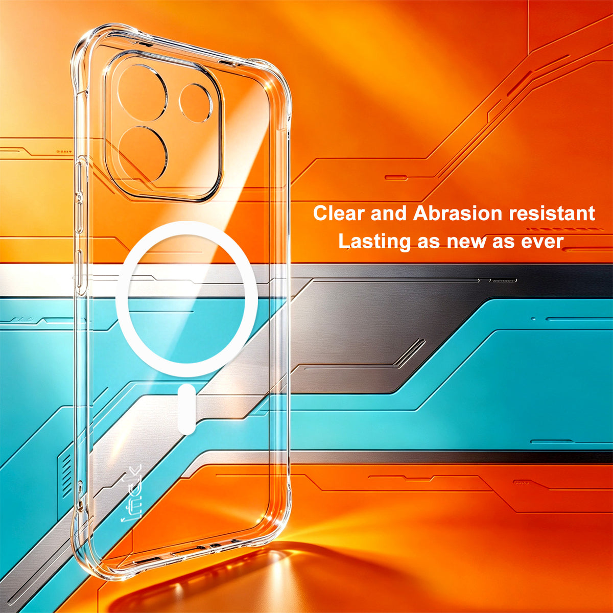 IMAK for Xiaomi Redmi Note 17 Pro Max 5G Magnetic Case Airbag Shockproof Protection TPU Phone Cover