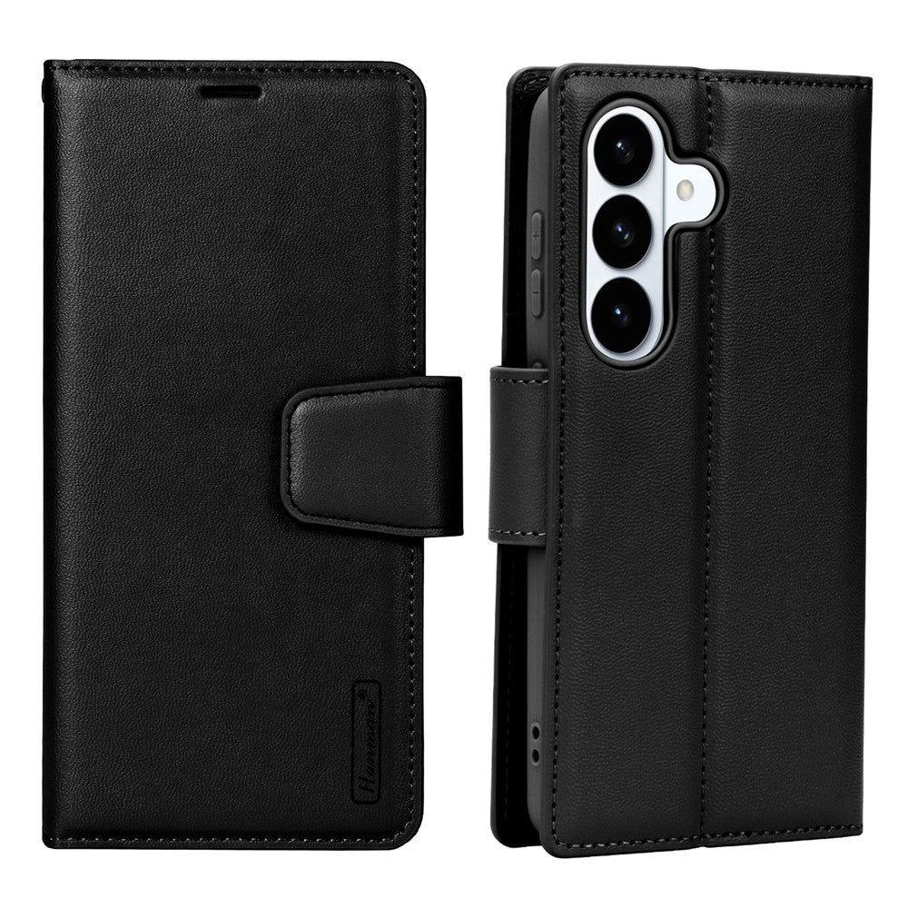 HANMAN Mila-serien til Samsung Galaxy S26+, pungcover med stativ og inderlomme, foldbart læder- og TPU-cover