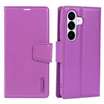 HANMAN Mila-serien til Samsung Galaxy S26+, pungcover med stativ og inderlomme, foldbart læder- og TPU-cover
