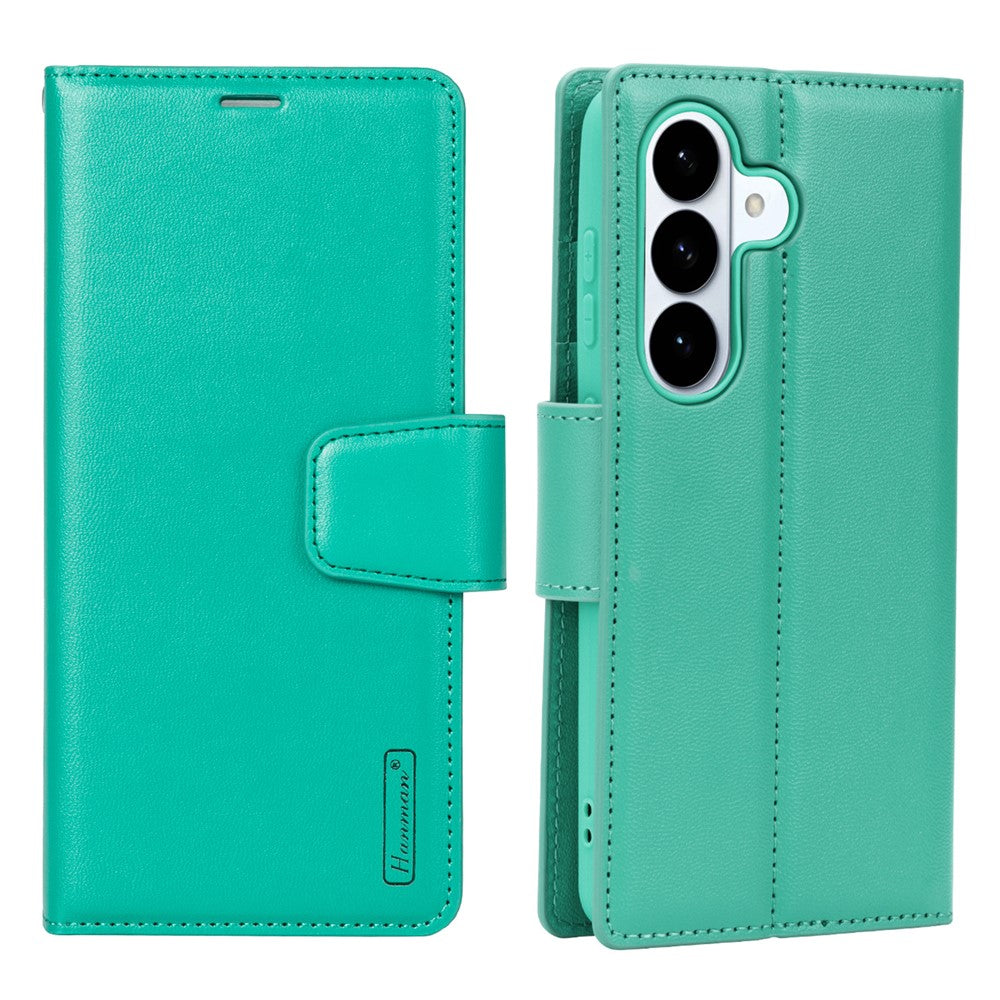 HANMAN Mila-serien til Samsung Galaxy S26+, pungcover med stativ og inderlomme, foldbart læder- og TPU-cover