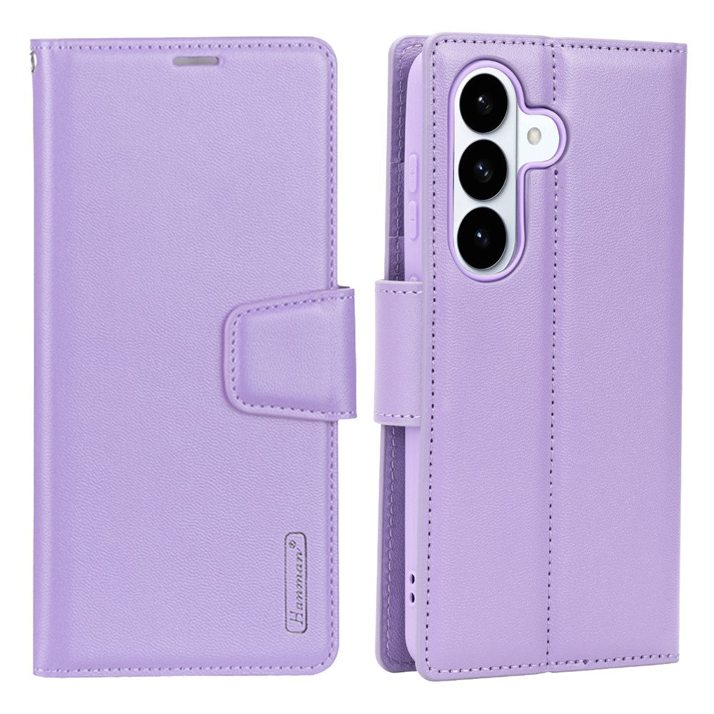 HANMAN Mila-serien för Samsung Galaxy A56 5G / A36 5G plånboksfodral med stativ innerfodral vikbart korthållare TPU PU-läder mobilfodral